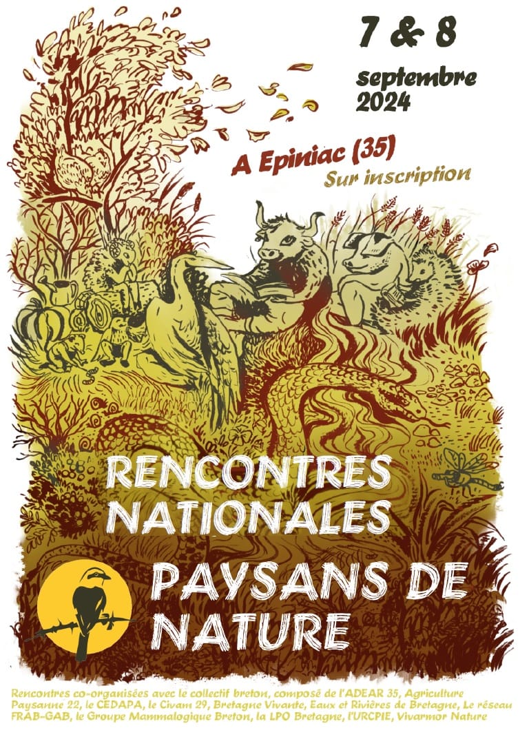 affiche des Rencontres du réseau Paysans de Nature